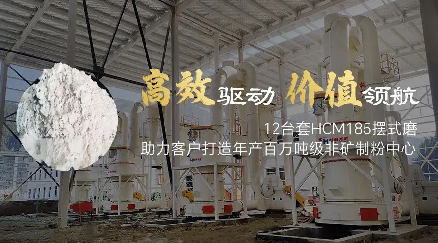 高效驅(qū)動(dòng) 價(jià)值領(lǐng)航！12臺(tái)套HCM185擺式磨助力客戶打造年產(chǎn)百萬(wàn)噸級(jí)非礦制粉中心